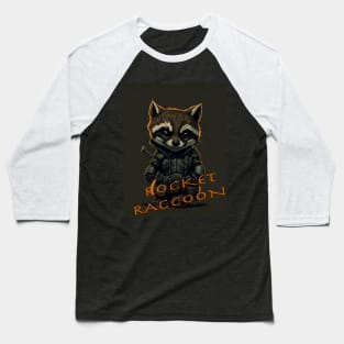 cute Rocket Raccoon Baseball T-Shirt